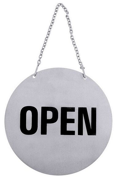 Contacto OPEN / CLOSED Sign 18/10 stainless steel