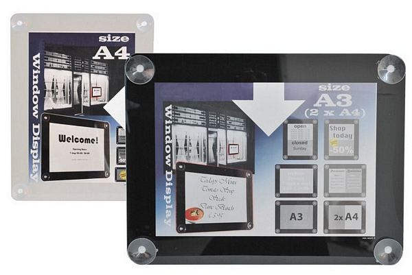 Contacto Window Display polycarbonate frame and cover