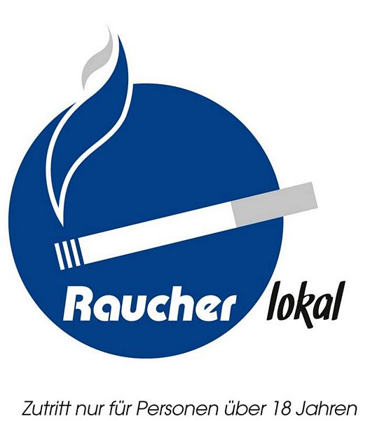 Contacto Smoking Area Sign black/blue print on hard plastic
