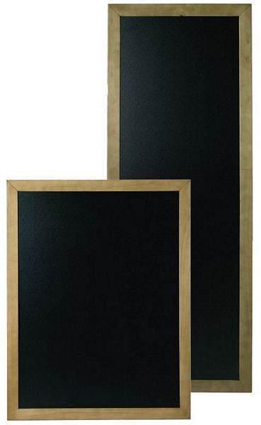 Contacto Menu Board, teak black PVC