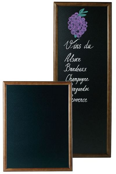 Contacto Menu Board, dark brown black PVC
