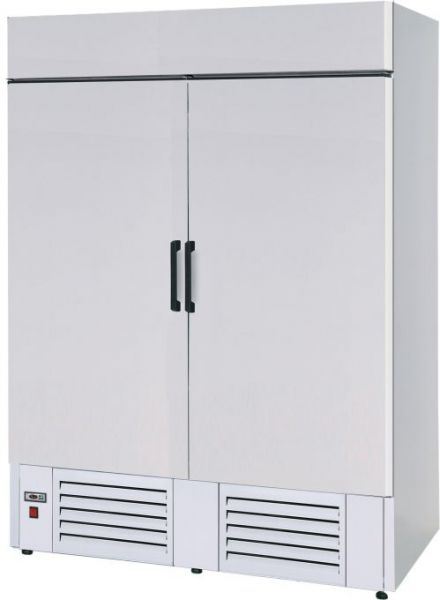 Stainless steel refrigerator KENT 1400.P/B, 2-doors, 1635x765x19