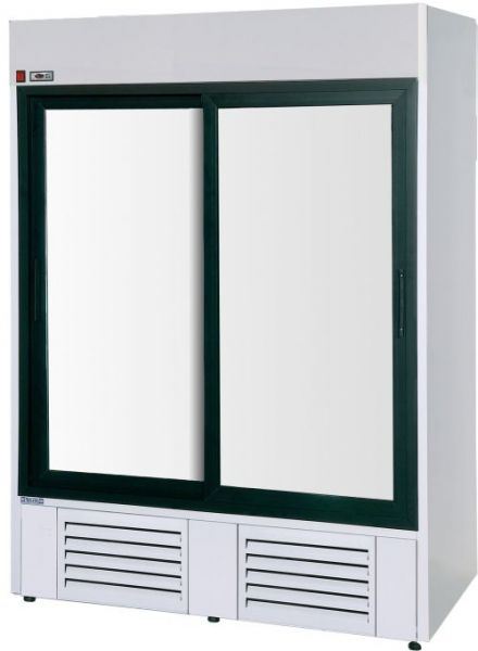 Stainless steel refrigerator KENT 1400.PS/B, 2-doors, 1635x765x1