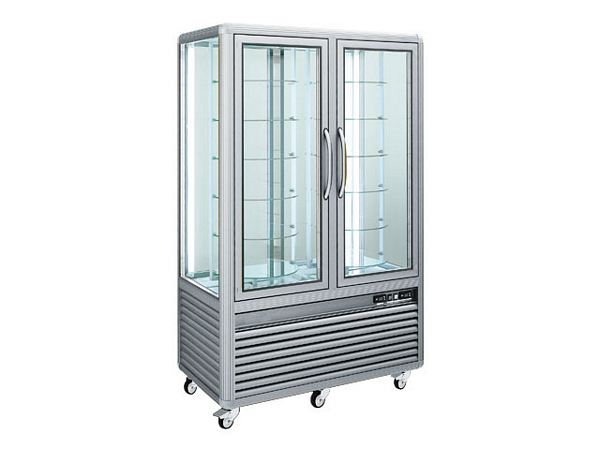 Chocolate display case, 790 W, +14°C/+16°C, 1180x620x1895mm