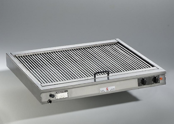 Electric grate ABGR 800 S by Ubert with grill grate, 800 x 700 x 100 mm