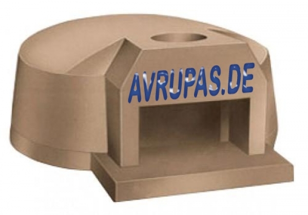 Wood-burning-oven, 7-9 pizzas, 1740x1560x840mm
