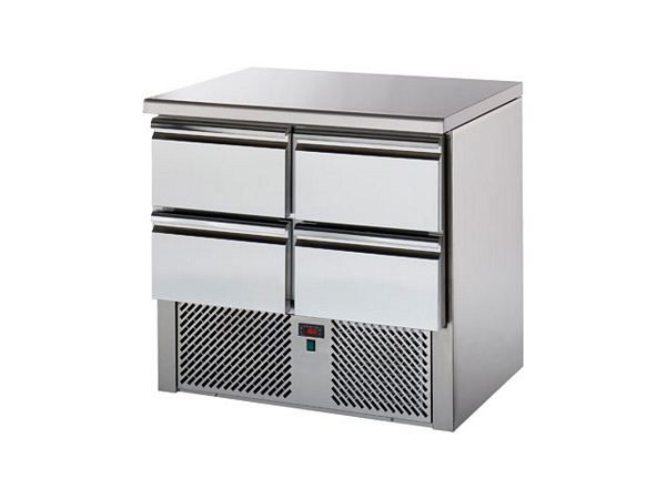 Saladette, 2x2 drawers, 220 l, 904x700x880mm