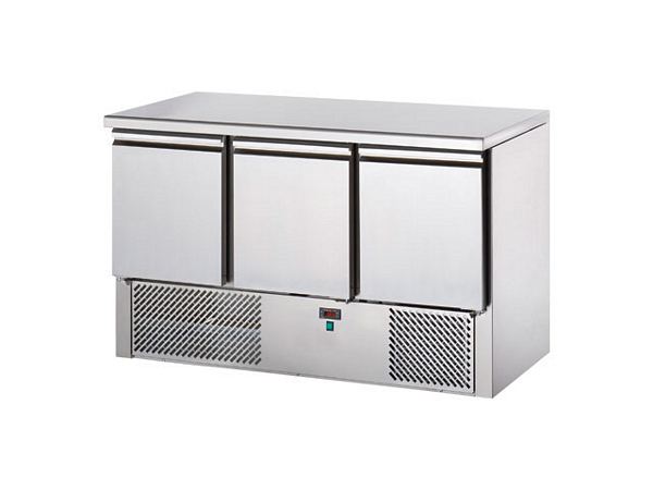 Saladette, with granite plate, 3 doors, 350 l, 1410x700x870mm