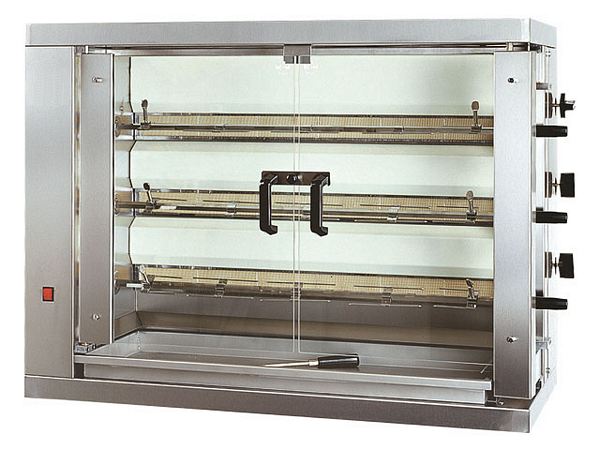 Electric-Chicken grill, 18 Chicken, 9,9 kW, 1098x480x820mm