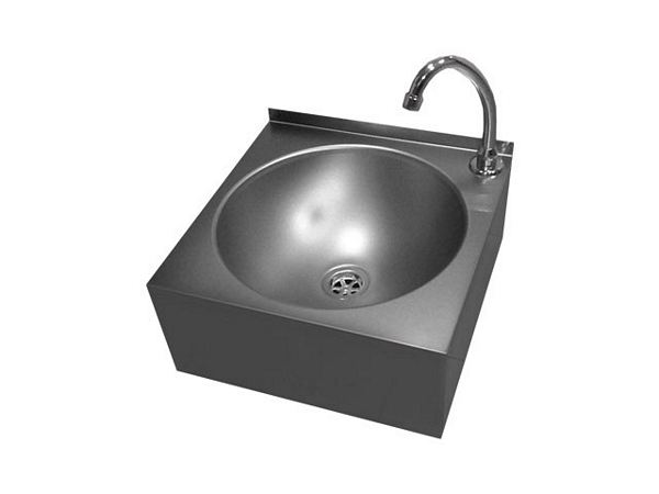 Wall sink, with knee operation, 400x400x250mm