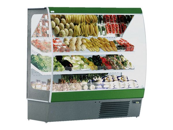 Wall shelf, 0°/+8°C, 3 trays, 1000x888x1991mm