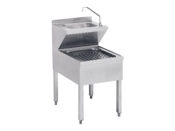Hand washing sink, with taps, 500x700x850mm