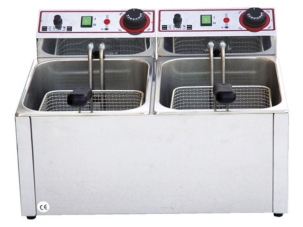 Fryer, 2+2 kW, 230 V/50 Hz, 380x440x270mm