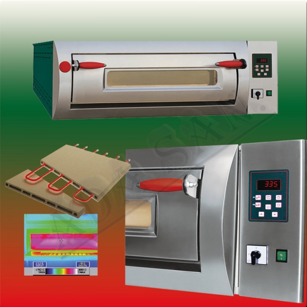 Bester Elektrischer-Pizzaofen PROFESSIONAL PR D4 mit Digitale Steuerung