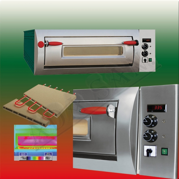 Inexpensive electric pizza oven PROFESSIONAL PR M9 with mechanical control