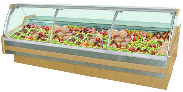 Refrigerated counter ALASKA 2.5W-mod/C DRE, 2460x1220x1225mm