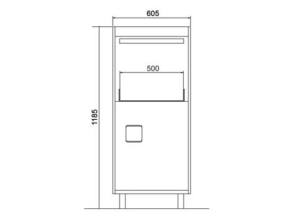 Hauben-Spül-Maschine, mit Digitalsteuerung, 400V, 605x605x1185mm