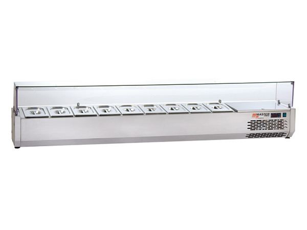Display cabinet, +2°C/+10°C, 4 x GN 1/3, 120x385x450mm