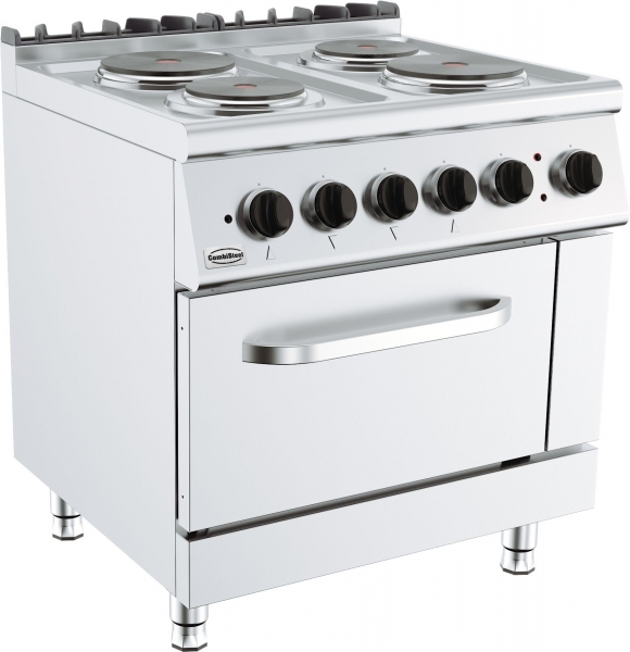 Electric range 400 V / 2x2,25, 2x1,85 kW, 800x700x(h)900 with oven